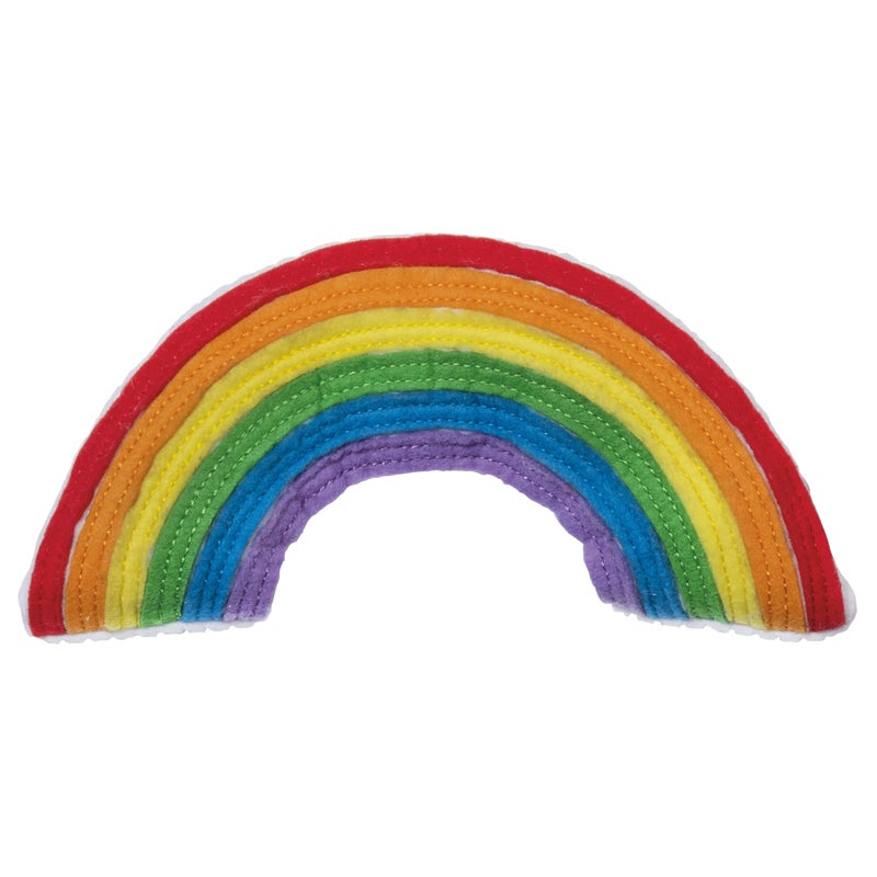 GAMAGO Rainbow Heating Pad & Pillow Huggable- Microwavable Heat Pad for Cramps, Aches & Anxiety Relief - Cute Heat Pack Stuffed with Eco-Friendly Buckwheat & Dried Lavender - 12" - Image 1